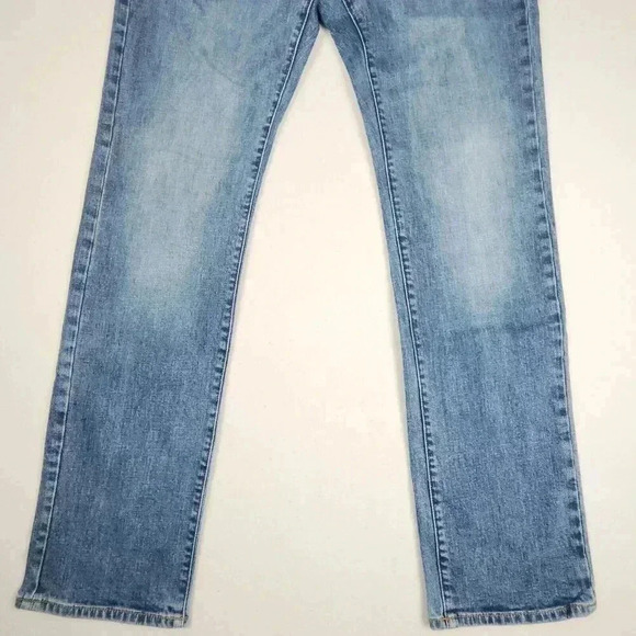 Buffalo David Bitton Mens Jeans Straight Six Stretch Size 34x34 Blue Distressed - Picture 5 of 16